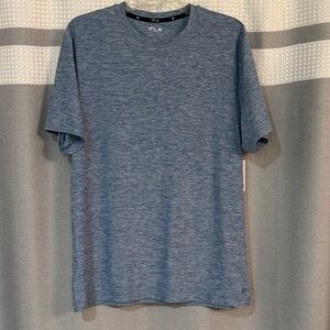 NWT FLX Wander Luxury Soft Heather Blue Men's Short Sleeve Tee